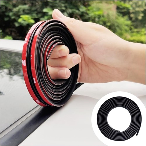 16.4Ft Car Weather Stripping,T-Shape Cuttable Car Windshield Trim Sunroof Seal