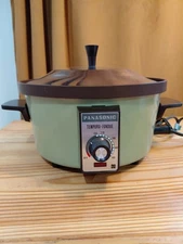 Vintage 70s Electric Panasonic Tempura Cheese Chocolate Fondue  Party Cooker 