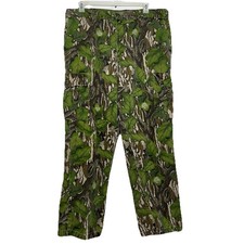 Vintage 80s Mossy Oak Full Foliage Camo Cargo Hunting Pants Men Size XL USA Made