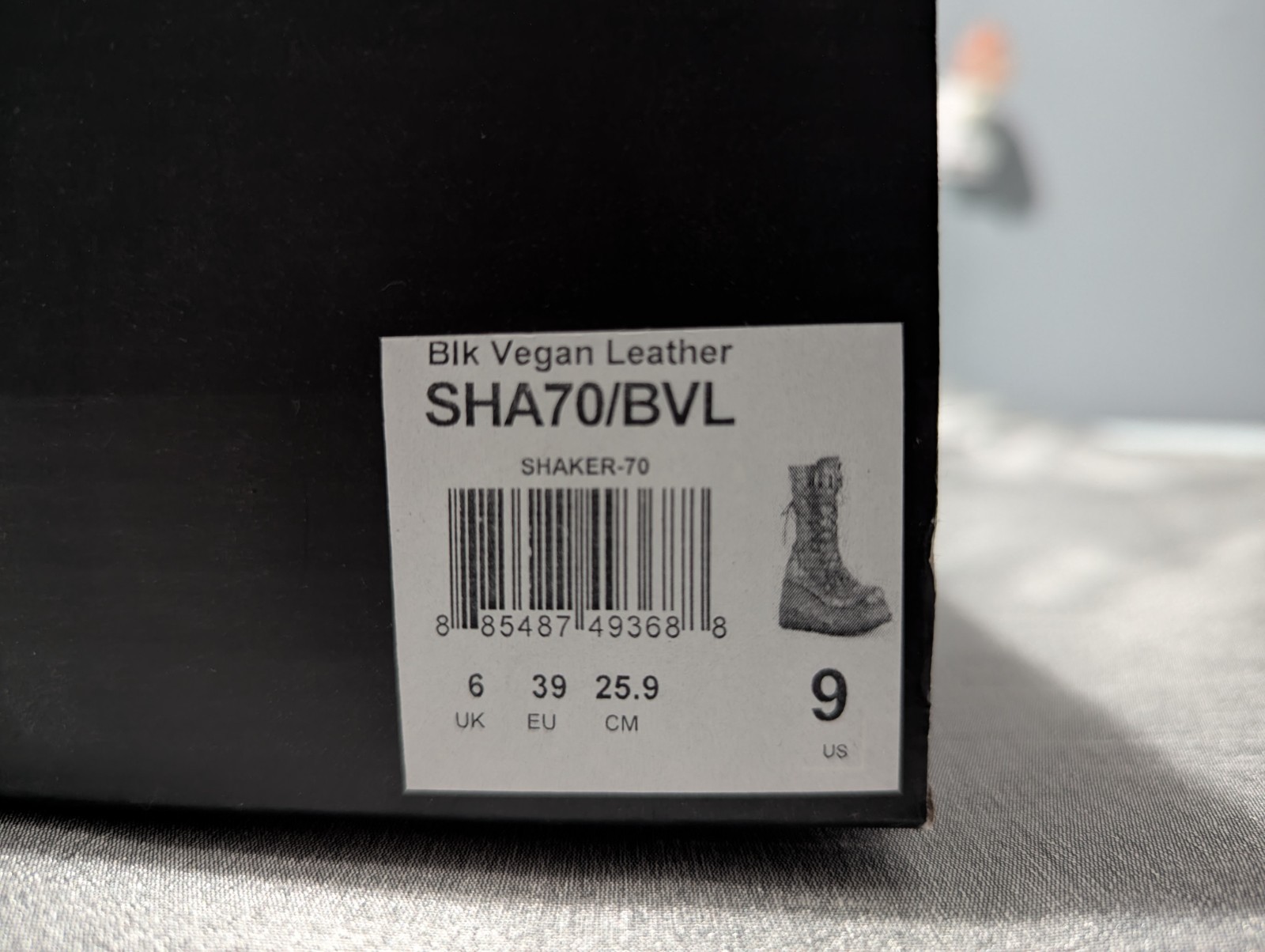 Demonia Shaker-70 Black Vegan Leather Mid-Calf Bo… - image 15