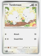 Pokemon TCG Tandemaus Paldea Evolved 167/193 Common NM