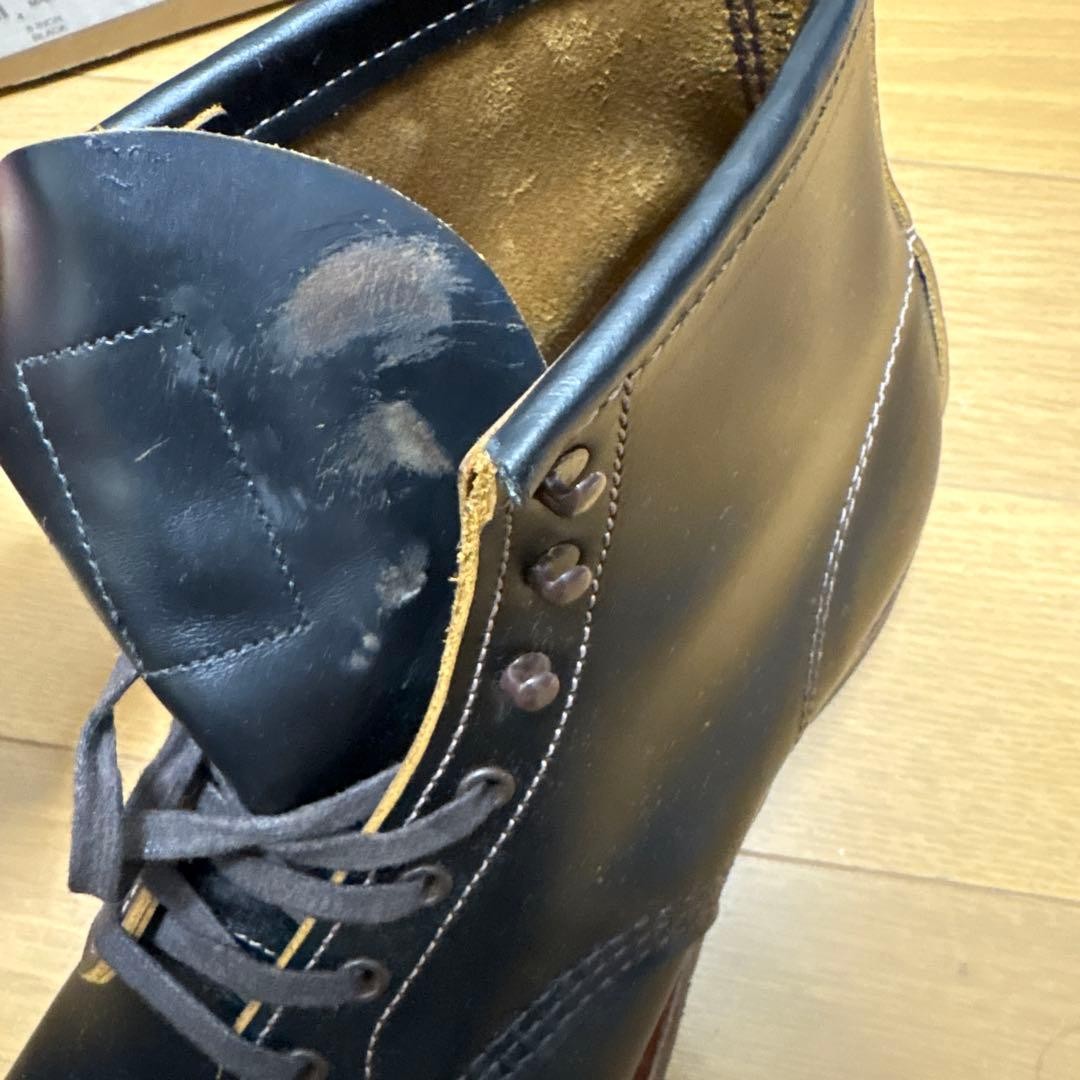 Red Wing Beckman Flatbox Work Boots 9060 Men's 10.5 D Black Leather Plain Toe image 4