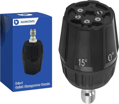 #ad #ad Adjustable Pressure Washer Nozzle 6 in 1 Stainless Steel Quick change Black $23.23