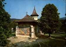 Voronet Monastery Suceava Romania vintage postcard a732