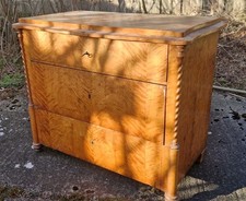 Antiker Biedermeier Säulen Kommode Dielenschrank  Kleiderschrank Vertiko Vintage