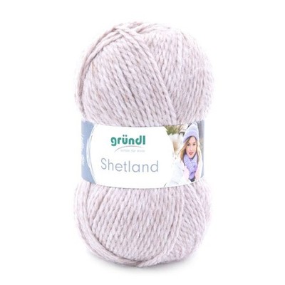 Gründl Wolle Shetland 100 g mocca melange  Wolle