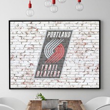 Portland Trail Blazers Basketball Wall Art Print NBA Gift Man Cave POSTER CANVAS