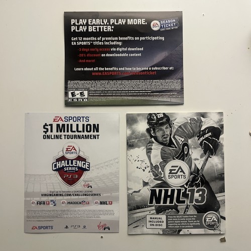 NHL 13 (Sony PlayStation 3, 2012) PS3 komplett CIB mit manuellem schnellen Versand - Bild 3 von 6