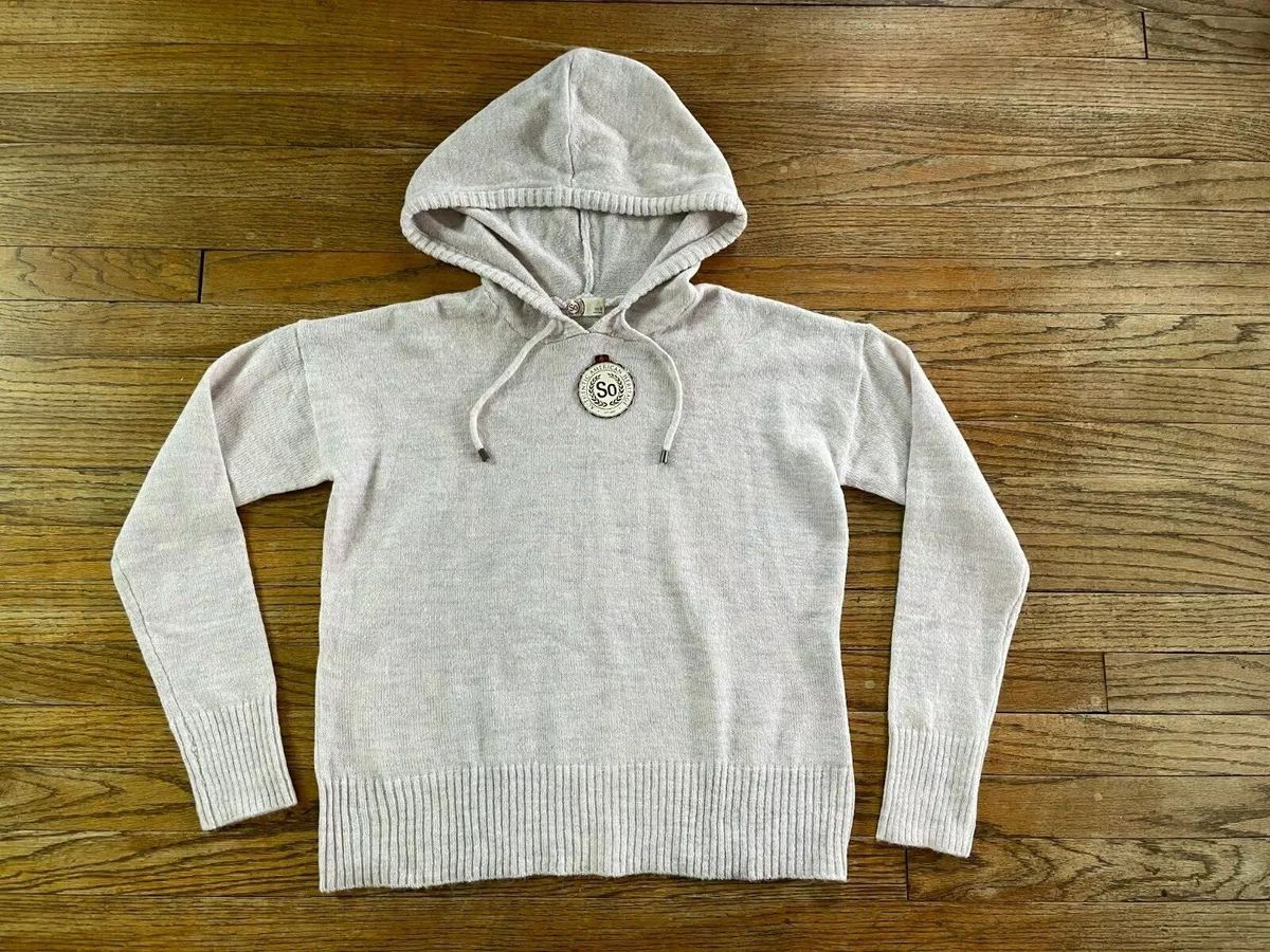 Lightweight top knit hoodie