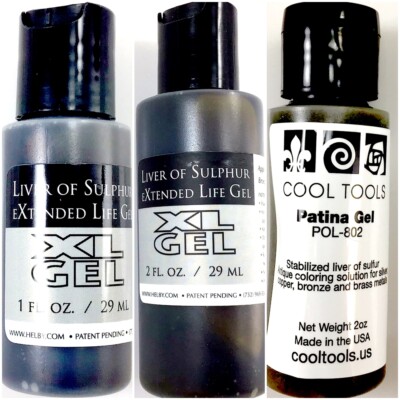 Beadsmith Liver of Sulfur Gel 1oz 2oz Cool Tools Patina Gel Beading Jewelry Tool