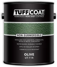 Tuff Coat UT-114 Olive - 1 Gallon: Medium Texture, Non-Submersible, Water-Based