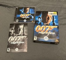 007 Nightfire James Bond PC CD-ROM 2 Disc Game 2002 COMPLETE CIB