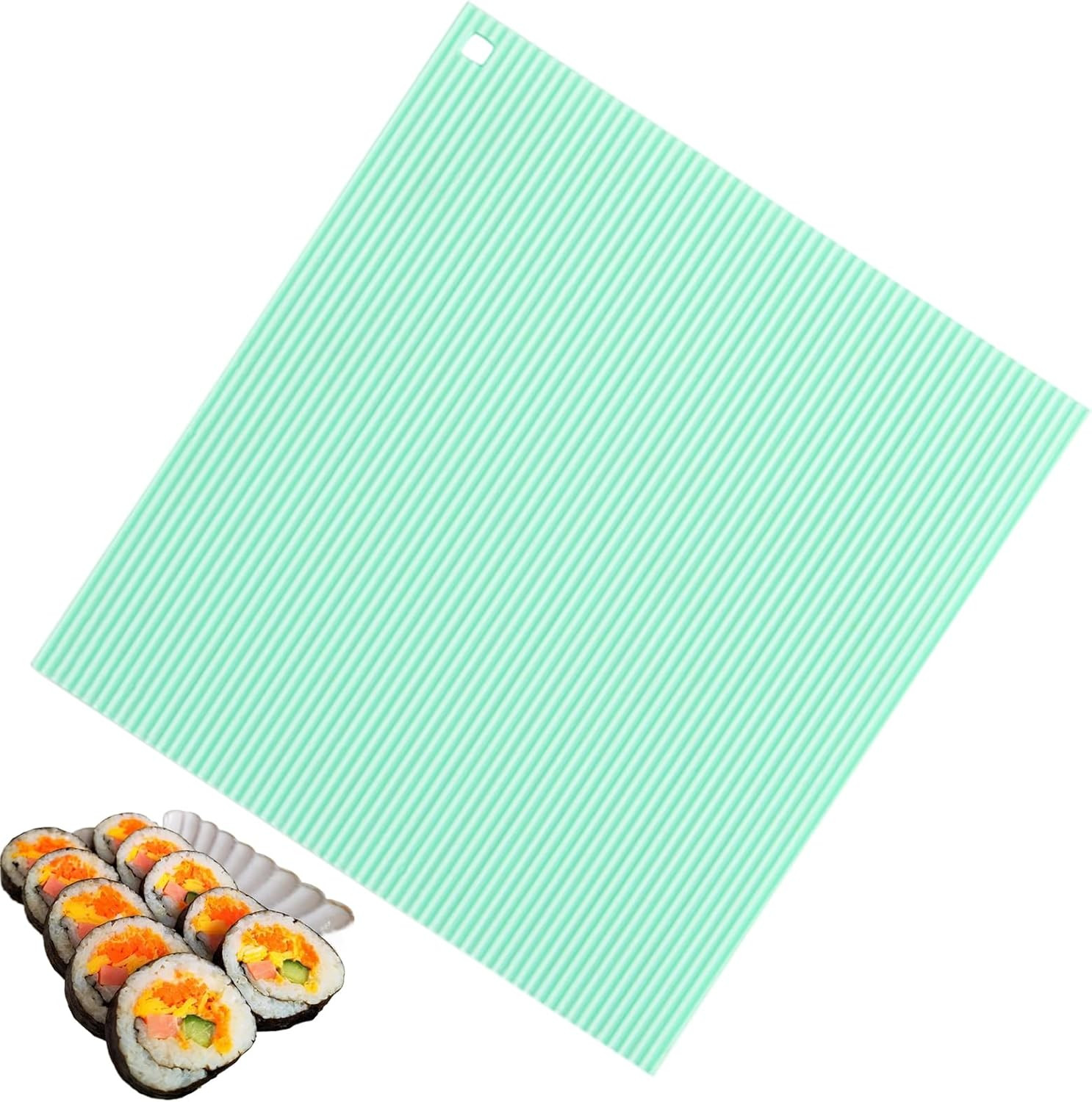 Silikon Sushi Matte 22x20cm DIY Sushi Machen Silikon Matte für Anfänger Party Pi