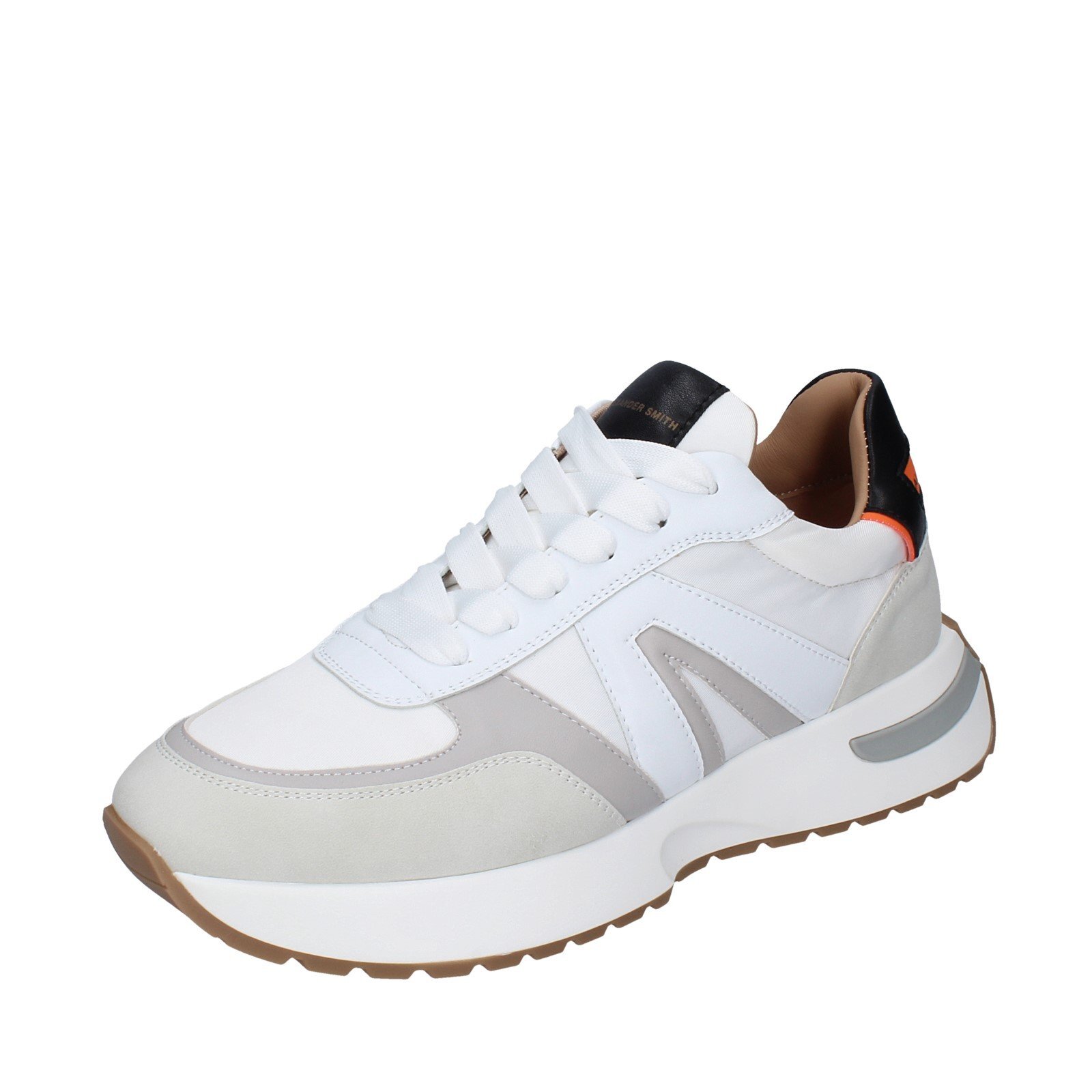 Кроссовки Scarpe uomo ALEXANDER SMITH 41 EU, bianco tessuto pelle EX538-41