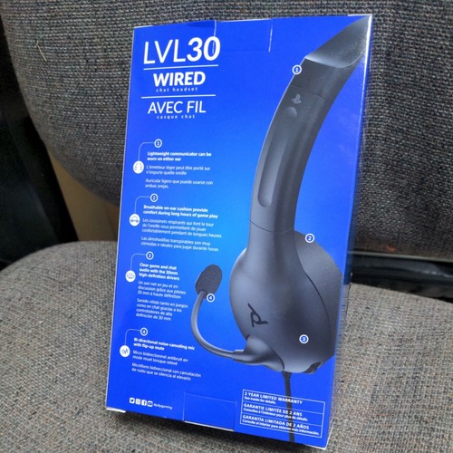 PDP Gaming LVL30 Stereo Chat With Noise Cancelling Microphone Black Wired - Picture 2 of 4