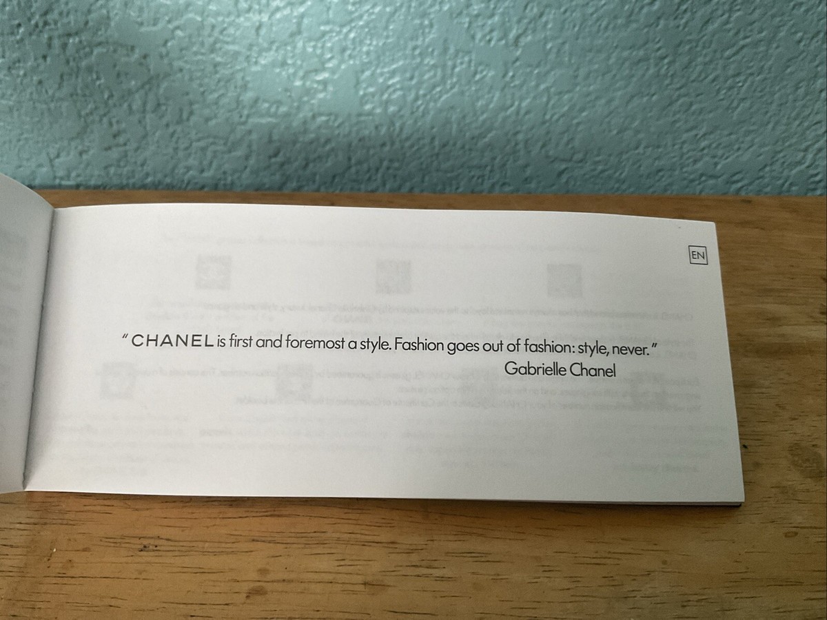 Chanel International Guarantee Certificate Blank Card | eBay