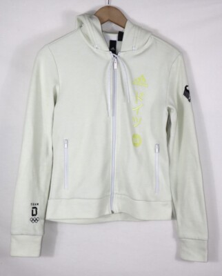 Adidas GER Team Damen Pullover Strickjacke Hoodie Baumwolle UK US 8 DE 34 I 4...