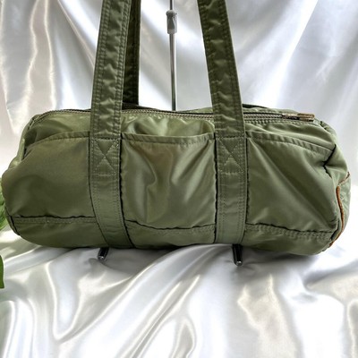 PORTER Yoshida TANKER Mini Boston Bag Khaki Green Olive Japan Very