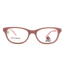 Indi KG 8003 PK Kids Eyeglasses Frames Pink rectangle opticals 46-15-135 b6