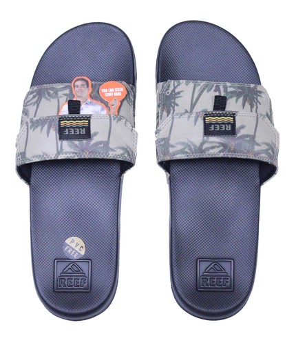 Reef Reef Stash Slide Sliders in Tan 