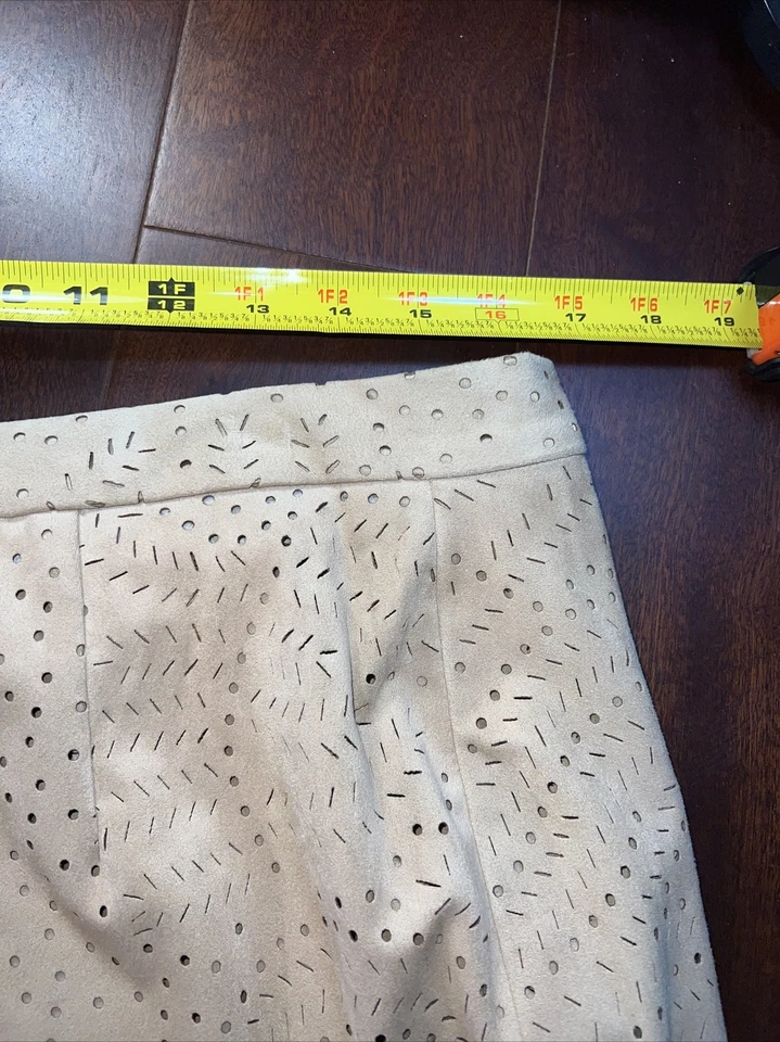 Falda Vintage Flecos Grande MIRAR* Gamuza Vaquera Suroeste Salón Vestido Volantes Foto 2 de 4