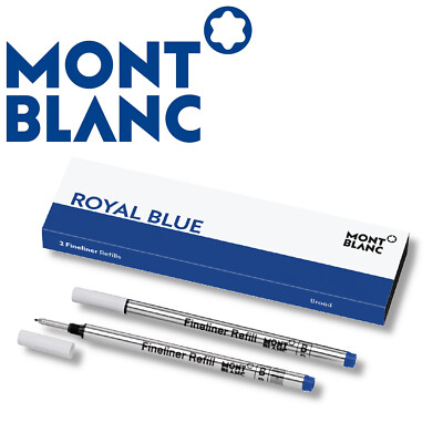Montblanc Finelinermine Fineliner Ersatz Mine Refills B Royal Blue blau 2 Stück