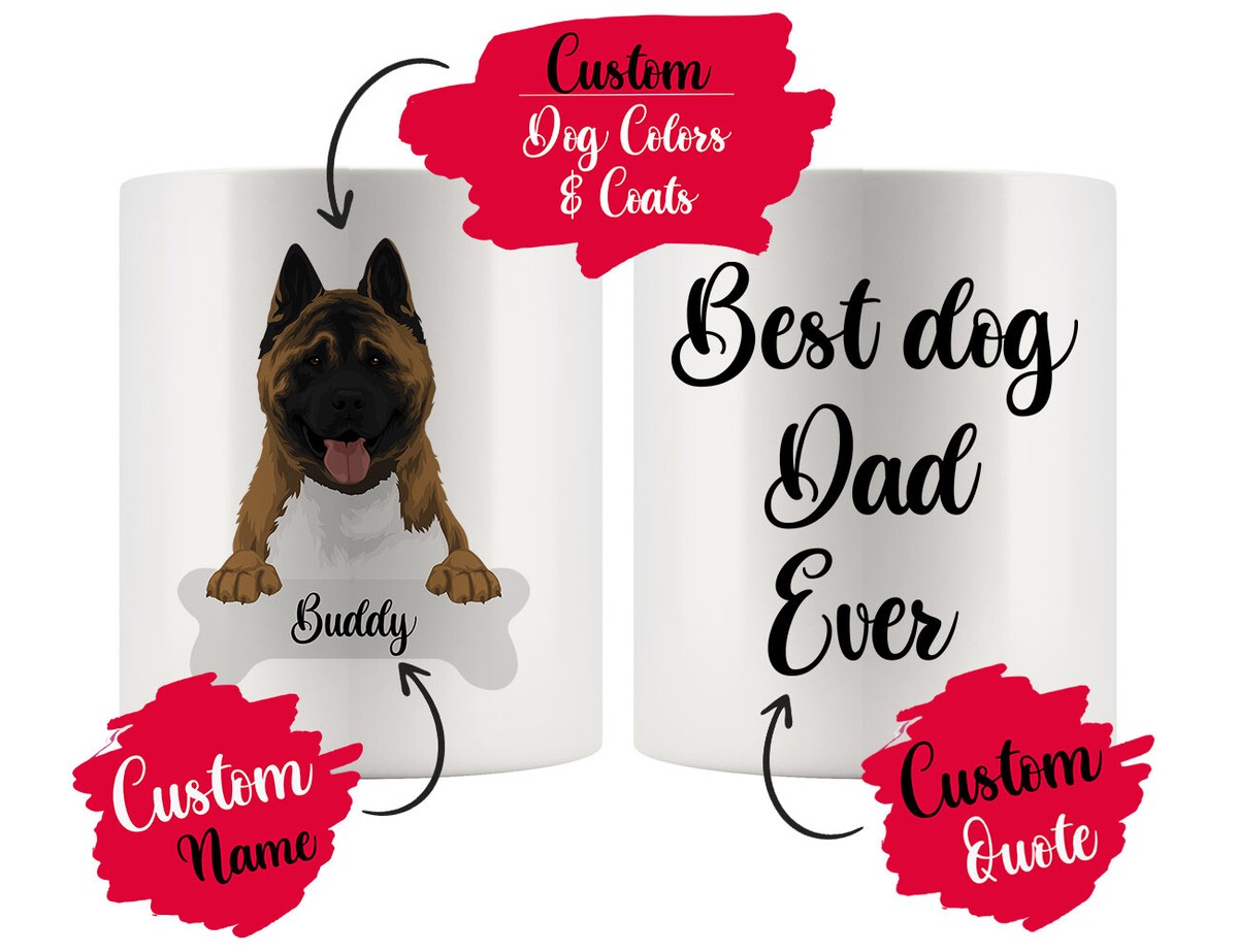 Pit Bull Mug, American Pit Bull Gifts, Dog Mom, Dog Dad, Personalized Dog Mug, Dog Face Mug, Custom Dog Mug, Sympathy Gift Loss Of Pet