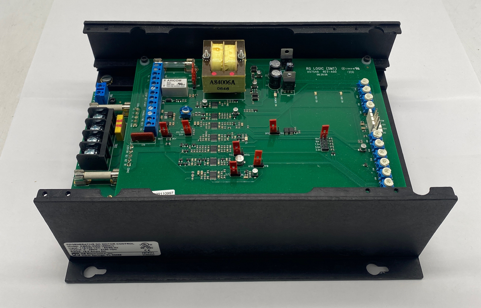 KB Electronics KBRG-225D 再生直流电机控制, 1.5-3HP -