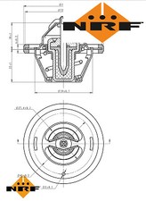 THERMOSTAT COOLANT FITS: ALFA ROMEO GIULIA SEDAN 1300 SUPER /1600 SUPER /1300