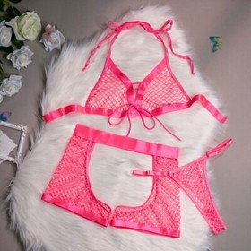 Women's Sexy Lingerie Hollow Out Sleepwear Nightwear Babydoll Underwear Bra Sets