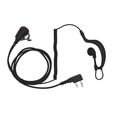 Acoustic Tube in Ear Earpiece for Two Way Radio with LED Lights Portable Radio