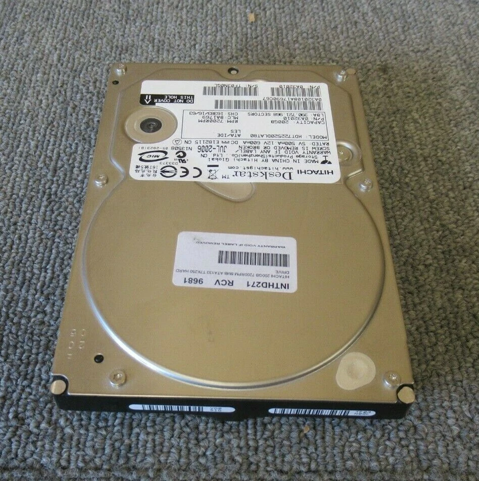 Hitachi Deskstar 0A32010 T7K250 200GB 7200RPM ATA133 8MB 3.5" Internal HDD - Image 3 of 4