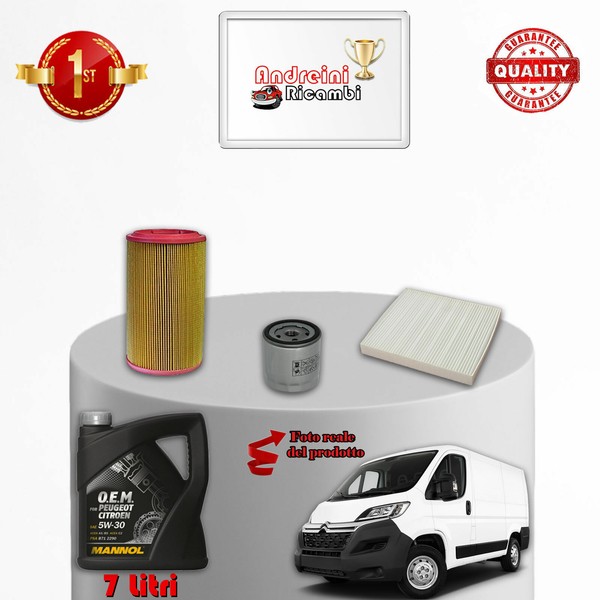 Set Service 3 Filter Und ÖL Citroen Jumper III 2.2 D 103KW 140CV 2019>-image