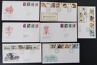 Collection of 7 Different Clean British First Day Covers FDC's from 1984 Lot#61