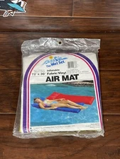 1983 Intex The Wet Set Vinyl Inflatable Air Mat Float 72” X 30” Sealed Mattress