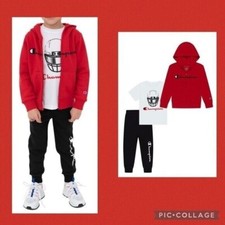 NEW CHAMPION BOY 3-PCS SET HOODIE, TEE JOGGERS SIZE 5
