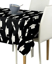 Graduation Cap & Diplomas Signature Tablecloth - Assorted Sizes!
