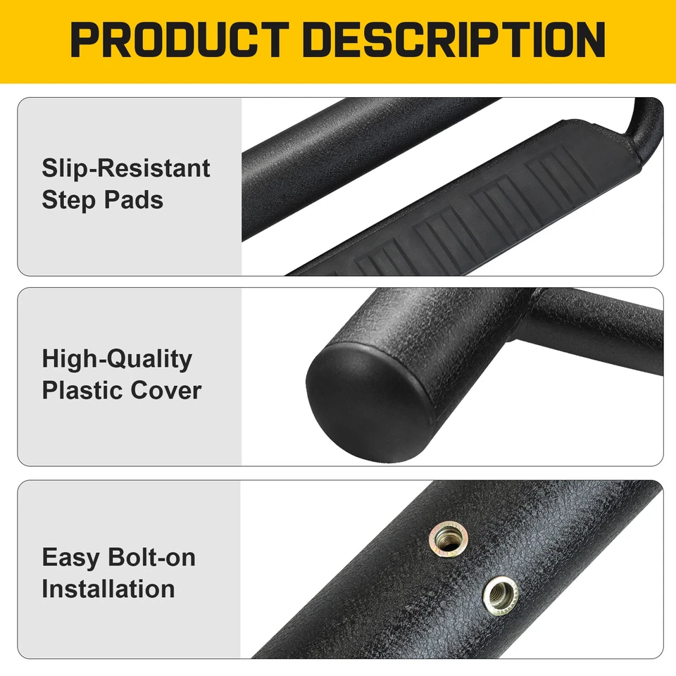 For 2015-2026 Chevy Colorado/GMC Canyon Crew Cab 3" Side Step Running Board Drop - Image 4 of 4