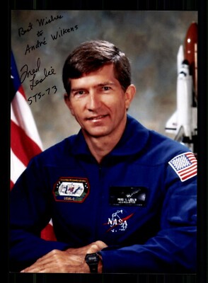 Fred Weldon Leslie Amerikanischer Astronaut STS-73 Original Signiert # G 43797