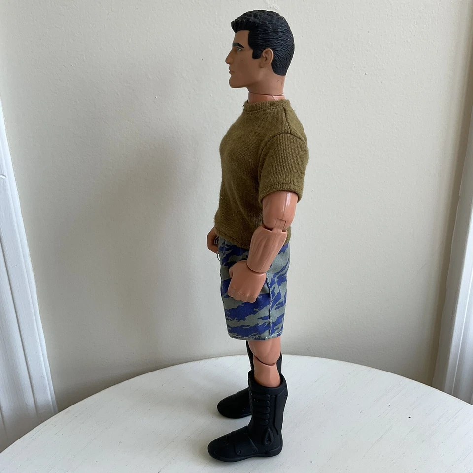 孩之宝复古 1996 年动作人特种部队可动人偶士兵带疤痕 — 第 3/4 张图片