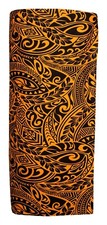 Pareo Hawaiian Swimwear Cover Up Beach Sarong Lava Wrap Dress  Orange Black