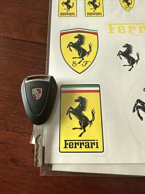 STAR SAM® KIT Stickers Scuderia Ferrari Badge Autocollant Stickers