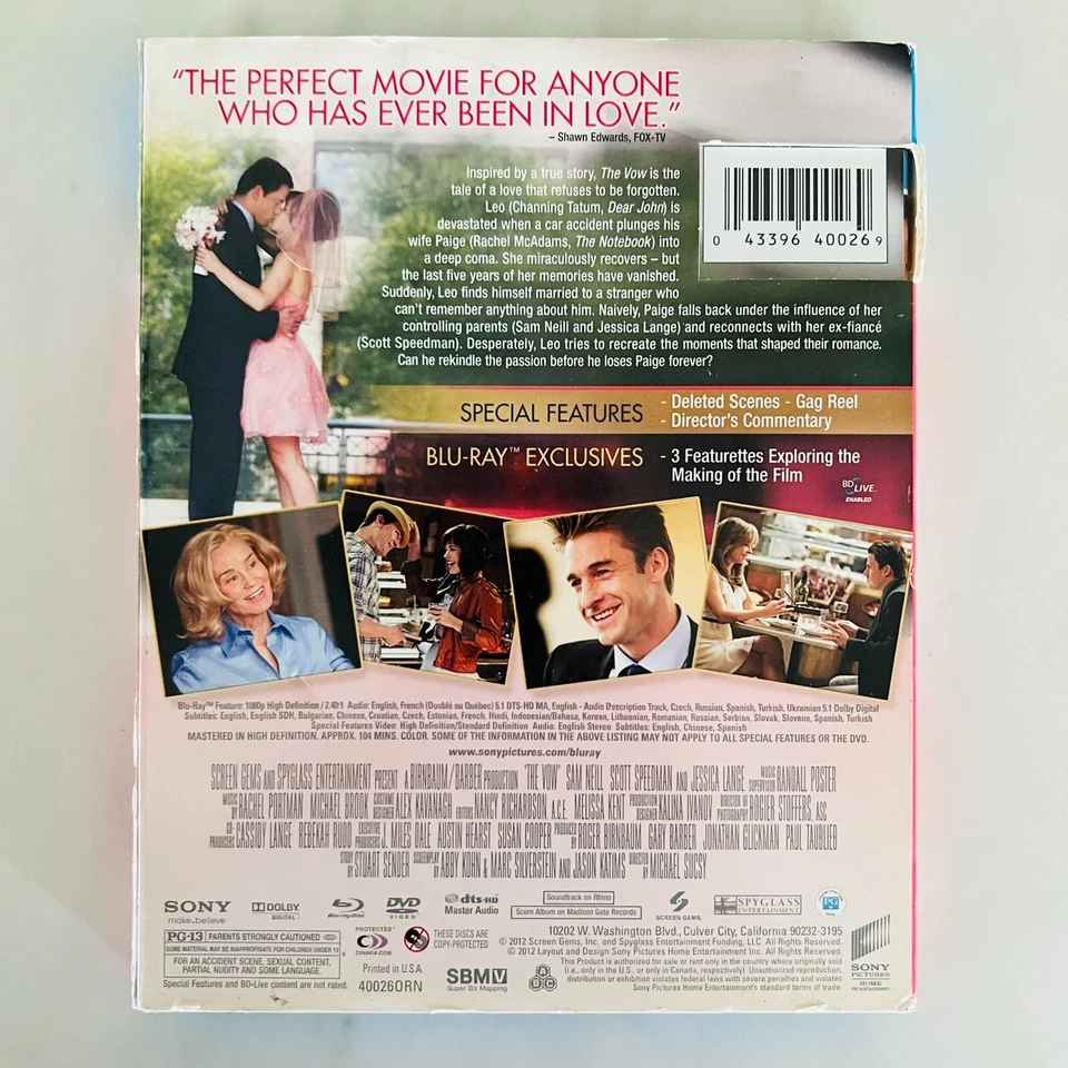 The Vow - Blu-ray - Channing Tatum - Rachel McAdams Foto 4 de 4