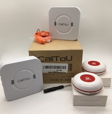 CallToU Wireless Caregiver Pager Smart Call System CC01 2-2US Buttons/Receivers