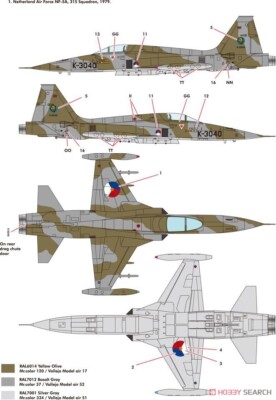 Maquette Avion Kinetic 1/48 NF-5A Freedom Fighter - K48110 - Neuf