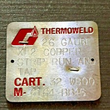 Thermoweld Mold M-6164 BB46 Cart. 32 W800 26 Gauge x 2 Copper Strip Run and Tap