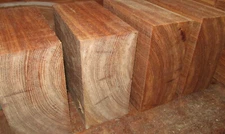 FOUR HICKORY BOWL BLANKS LATHE TURNING BLOCK LUMBER WOOD 6" X 6" X 3"