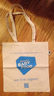 100 % Organic Cotton,Eco Reusable  Bag,Made In Germany-Baby Organic Food- Holle