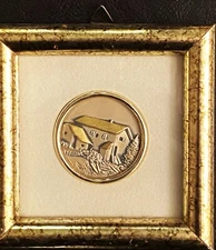 VTG "925" Sterling Silver Framed Wall Plaque by Zeta Studio D'Arte Co., Italy!