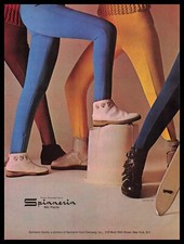 1964 Spinnerin Snow Ski Pants From Switzerland Leggy Models Vintage Print Ad